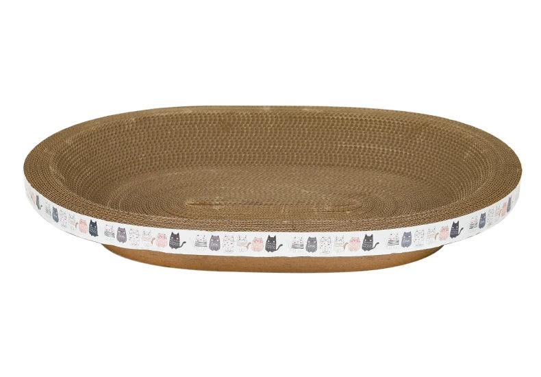 Curved Cat Scratching Board Unique Sustainable Paper Design for Cat Trees & Toys for Sofas & Home Decor Packed in Carton - Image 7
