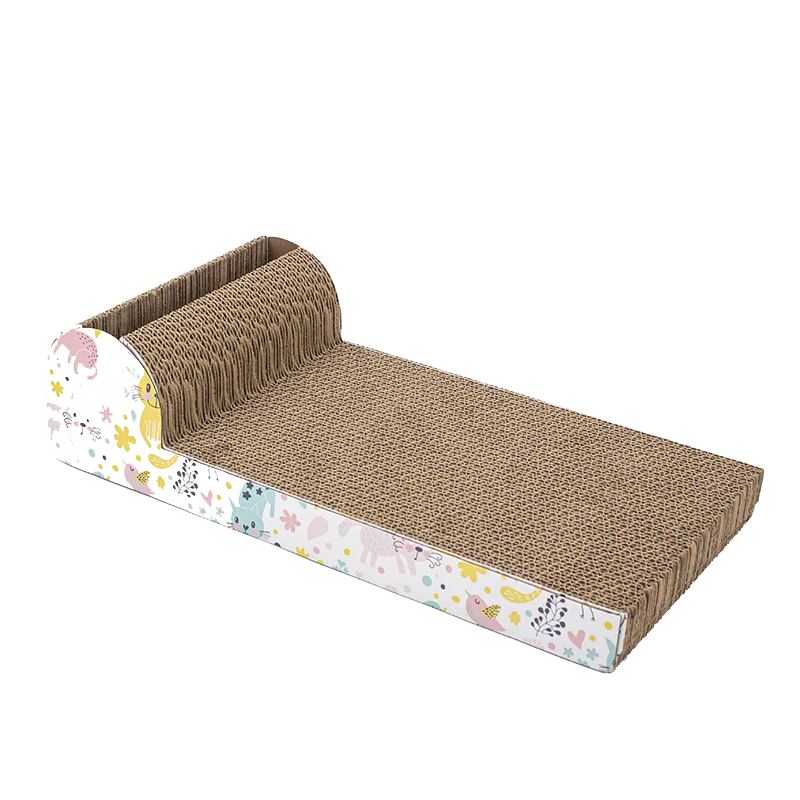 Sustainable Cat Scratching Post with Paper Eco-Friendly Cat Tree and Scratcher Feline Frustration Relief Toy Packed in Carton - Image 4