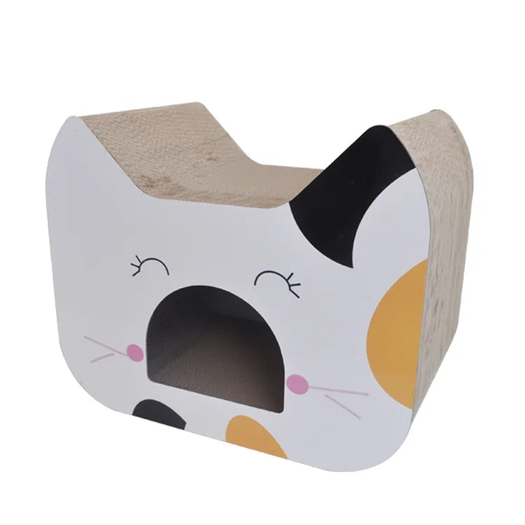 Manufacturer's Durable Cat Scratcher Board Cute Cardboard Cat Toy and Bed Made From Paper - Image 3
