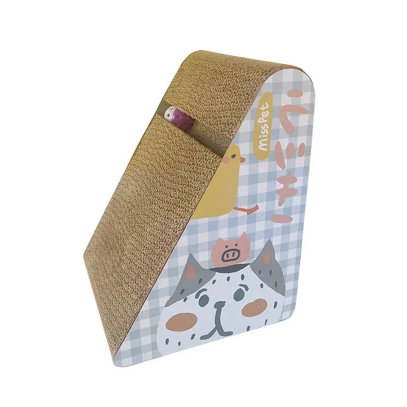 Wearable Cat Scratcher Toy Paper Cardboard Scratch Board Post with Claw Grinder Carton Packed Katten Scratch Post for Cats