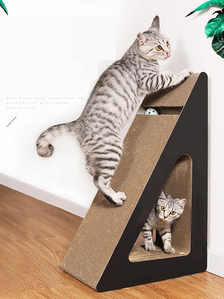 Modern and Classic Cat Toys Sustainable Paper Scratcher with Interactive Movement Simple Style Pet Products in Carton Packing - Image 4