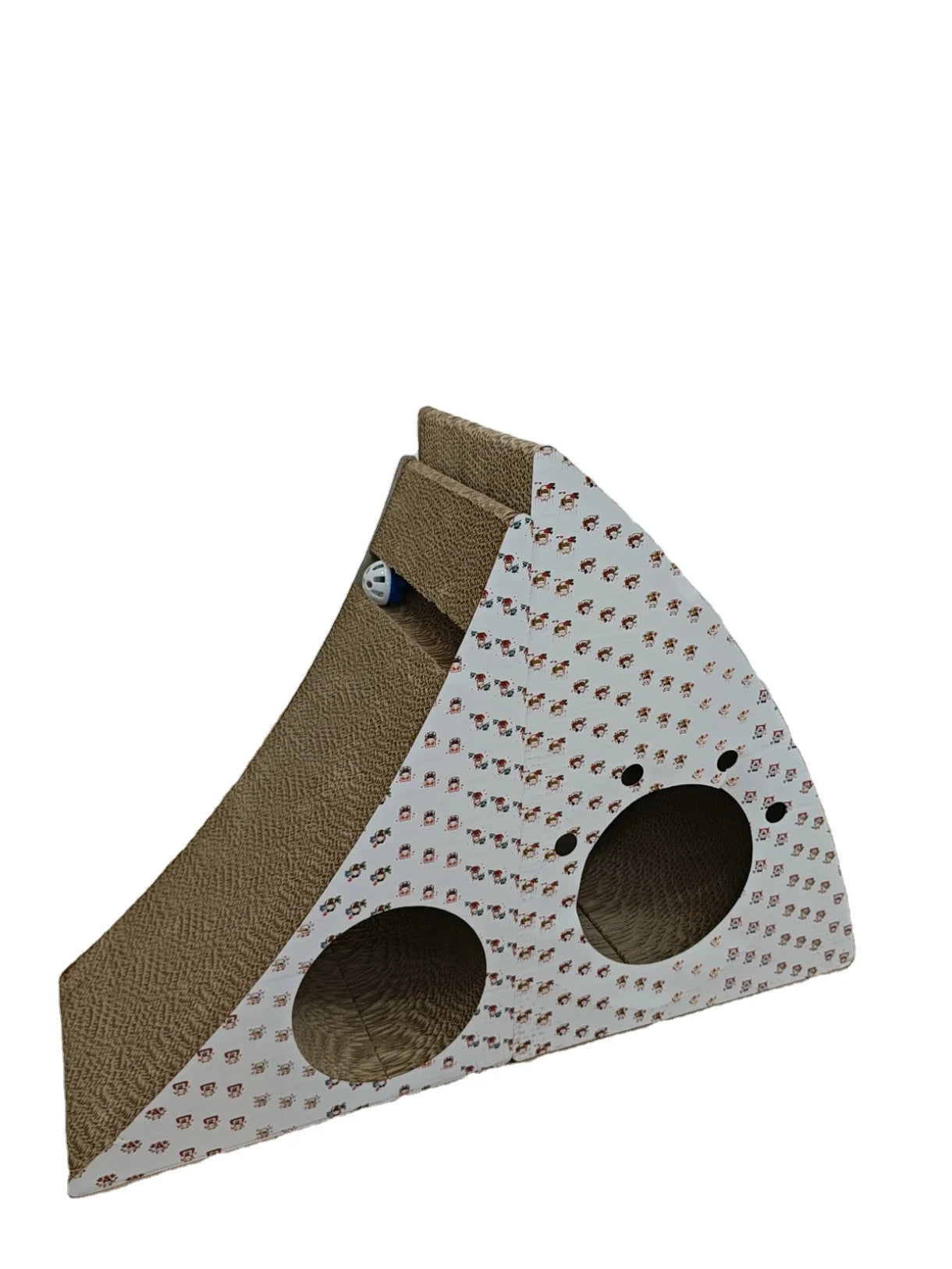 OEM/ODM Luxury Organic Cat Toy Bed Unique Curved Cat Scratching Board Sustainable Metal Carton Corner Cat Tree Scratcher Paper - Image 5