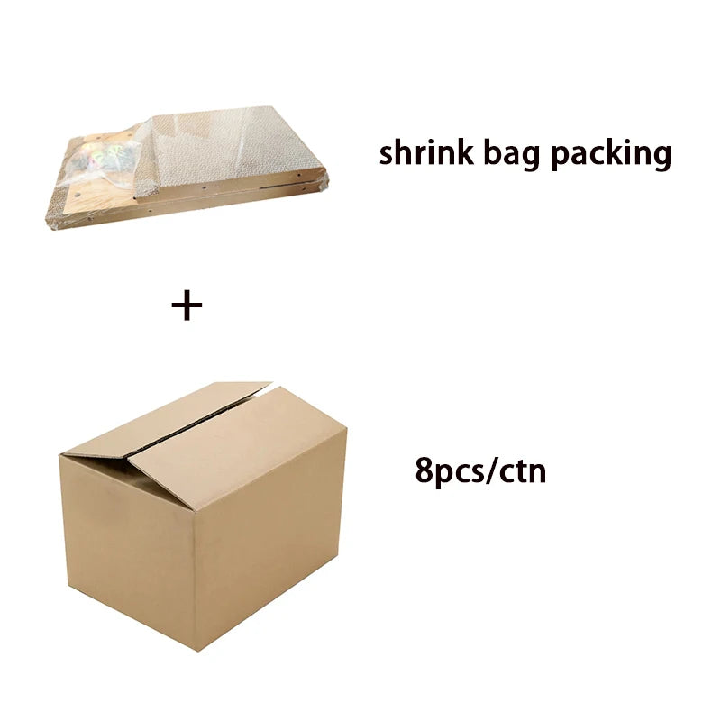 Modern Luxury L-Shaped Cat Scratcher Bed Cute Interactive Wood Toy with Sisal Classic Style Includes Paper Packaging - Image 3