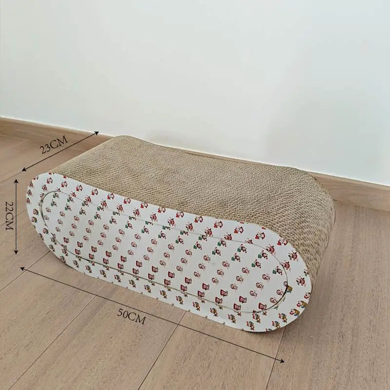 OEM/ODM Luxury Cat Scratching Board Unique Curved Organic Paper Plastic Toy Bed Wood Corner Cat Tree Scratcher for Pets - Image 4