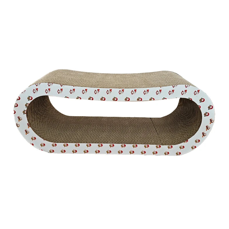 OEM/ODM Luxury Cat Scratching Board Unique Curved Organic Paper Plastic Toy Bed Wood Corner Cat Tree Scratcher for Pets - Image 3