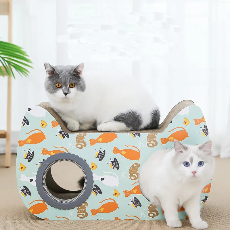 Modern Luxury Cat Scratching Board Unique Paper Design for Cat Trees Scratcher Sustainable Curved for Comfortable Classic Carton - Image 3
