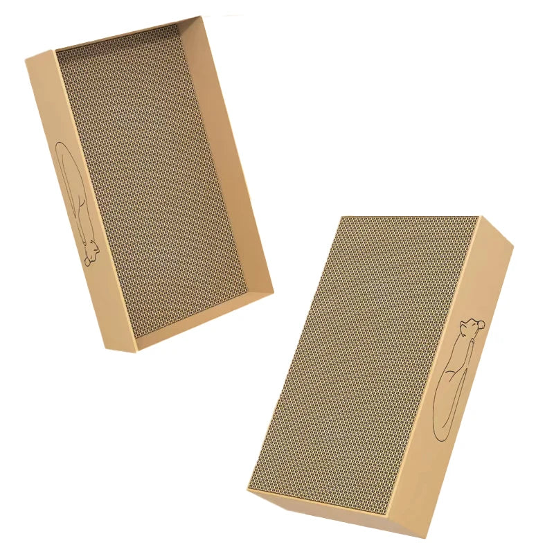 Modern Eco-Friendly Cat Scratching Board Tree Sustainable Feline Frustration Relief Scratcher Toy Paper Box Packaging Pets Beds - Image 3
