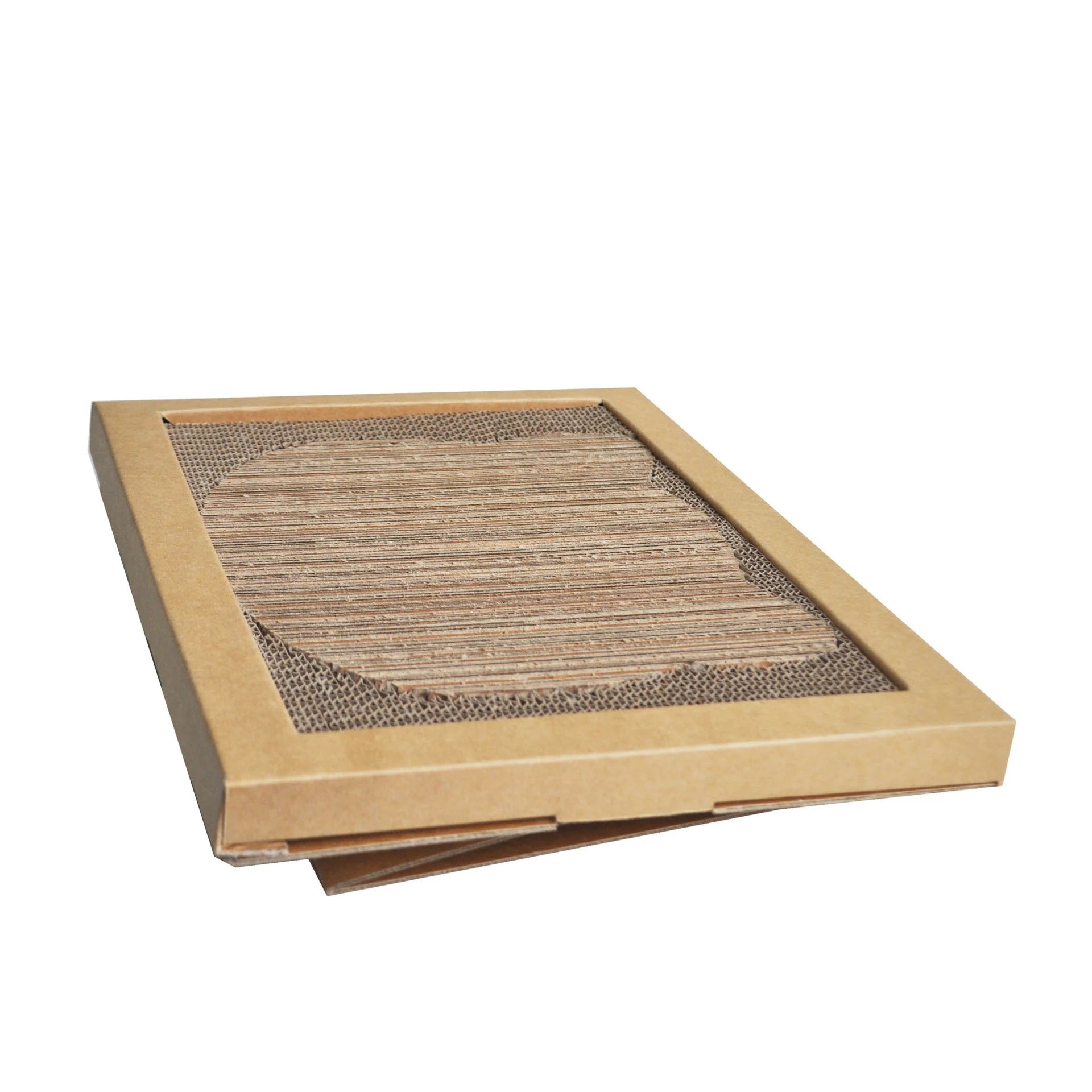 Packaged in Carton Wooden Corrugated Cat Scratcher Furniture with Protective Cover and Scratch Board for Indoor Cats - Image 4