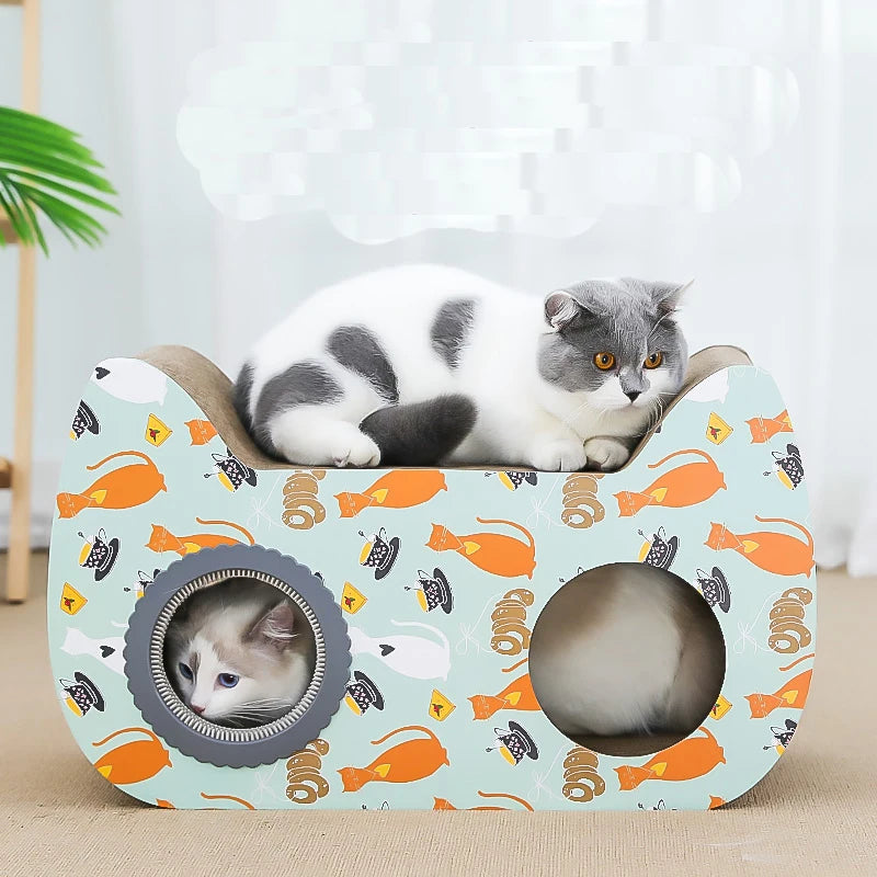 Modern Luxury Cat Scratching Board Unique Paper Design for Cat Trees Scratcher Sustainable Curved for Comfortable Classic Carton - Image 4