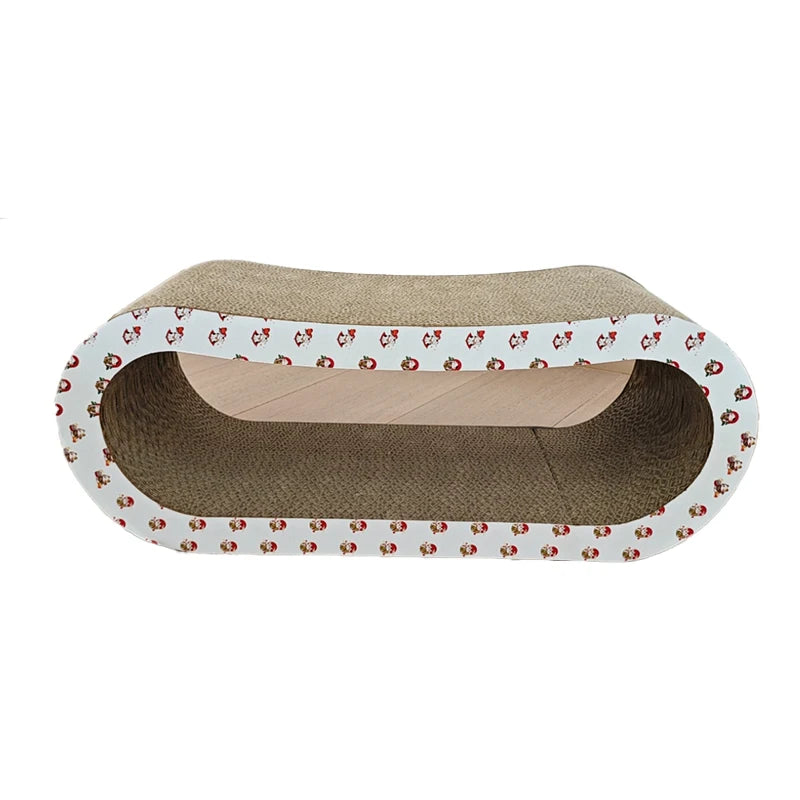 OEM/ODM Luxury Cat Scratching Board Unique Curved Organic Paper Plastic Toy Bed Wood Corner Cat Tree Scratcher for Pets - Image 7