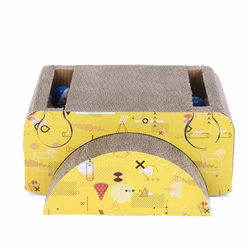 Sustainable Cat Scratching Post with Paper Eco-Friendly Cat Tree and Scratcher Feline Frustration Relief Packed in Carton - Image 4