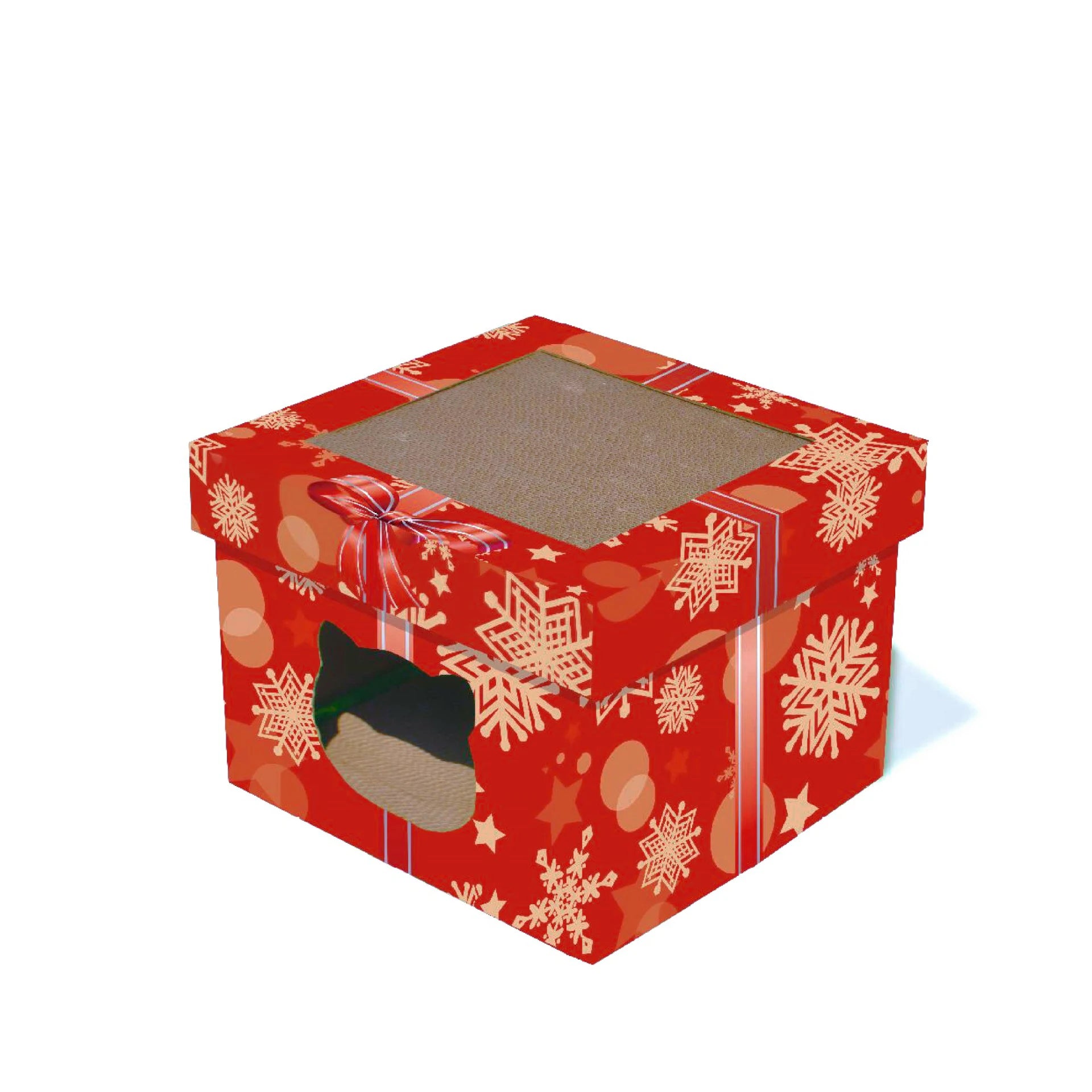 Wholesale Prices Gift Box Detachable Cat Scratcher Cardboard House And Condos