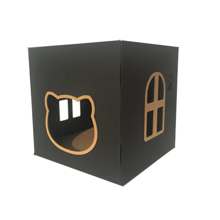 Wholesale Custom Cat House Corrugated Pet Bed with Floral Pattern Wool Material Carton Packing Economically Priced