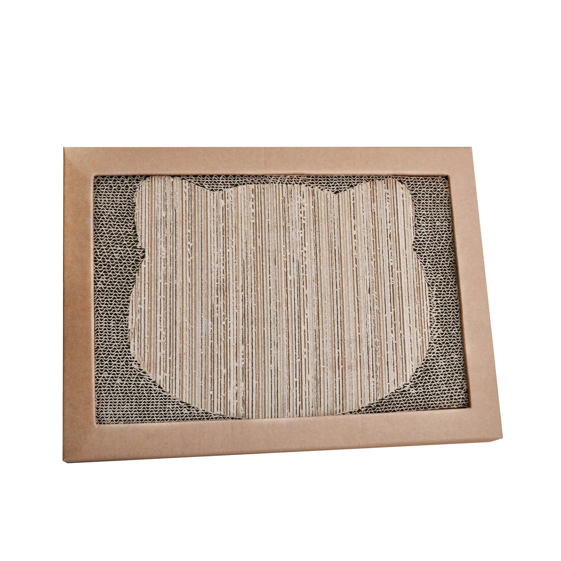 Packaged in Carton Wooden Corrugated Cat Scratcher Furniture with Protective Cover and Scratch Board for Indoor Cats - Image 2