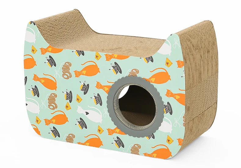 Modern Luxury Cat Scratching Board Unique Paper Design for Cat Trees Scratcher Sustainable Curved for Comfortable Classic Carton - Image 5