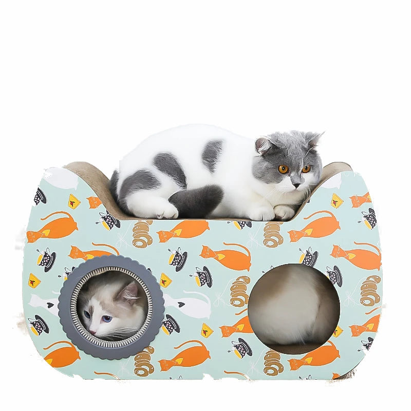 Modern Luxury Cat Scratching Board Unique Paper Design for Cat Trees Scratcher Sustainable Curved for Comfortable Classic Carton - Image 7