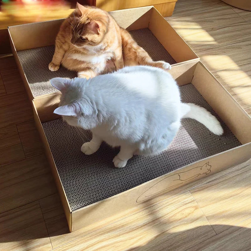 Modern Eco-Friendly Cat Scratching Board Tree Sustainable Feline Frustration Relief Scratcher Toy Paper Box Packaging Pets Beds - Image 6