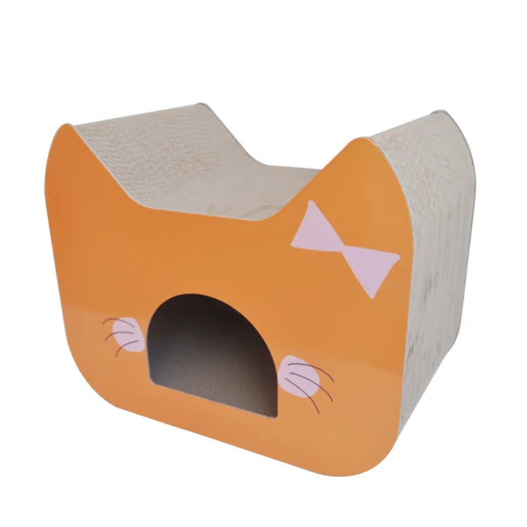 Manufacturer's Durable Cat Scratcher Board Cute Cardboard Cat Toy and Bed Made From Paper - Image 5