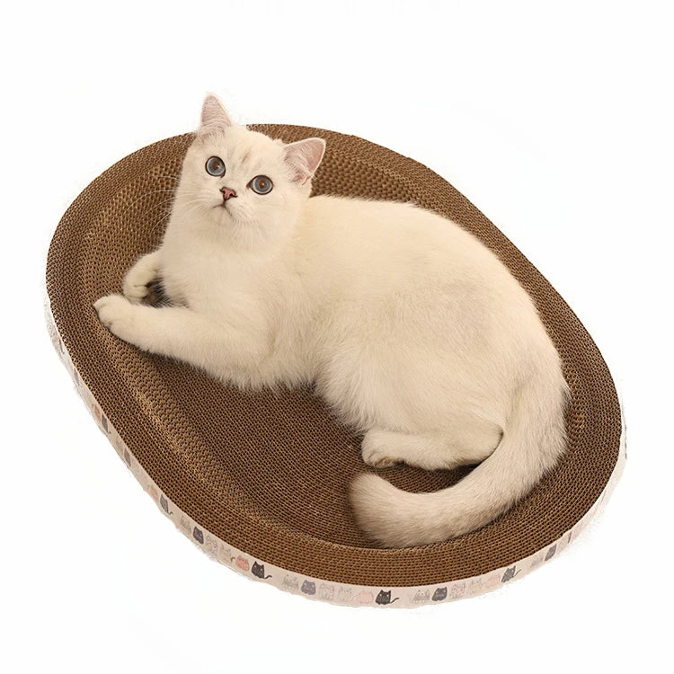 Curved Cat Scratching Board Unique Sustainable Paper Design for Cat Trees & Toys for Sofas & Home Decor Packed in Carton - Image 3